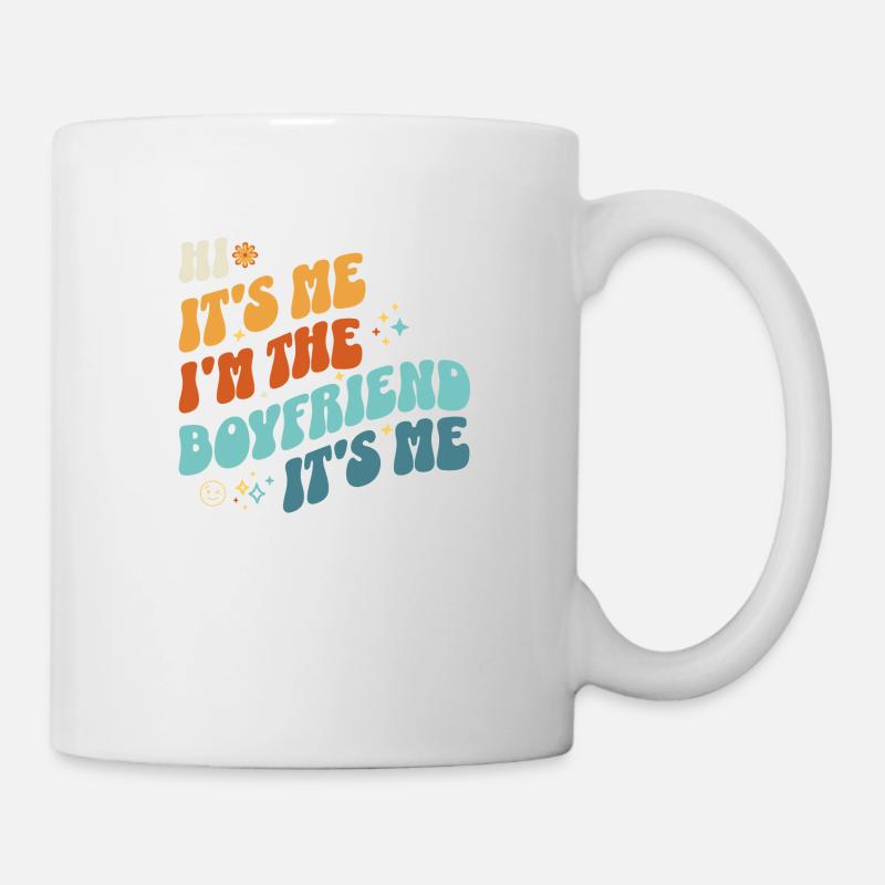 C’est moi Salut Je suis le petit ami C’est moi drôle papa - Mug blanc - blanc