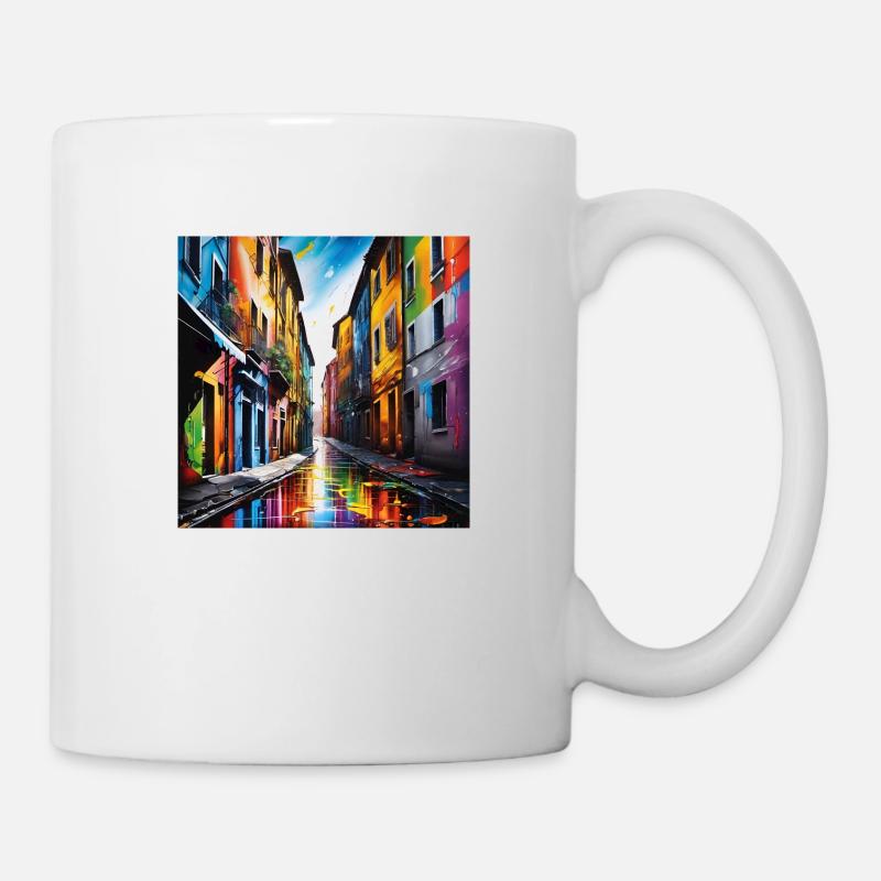 Fantastische Straßen - Tasse - Weiß