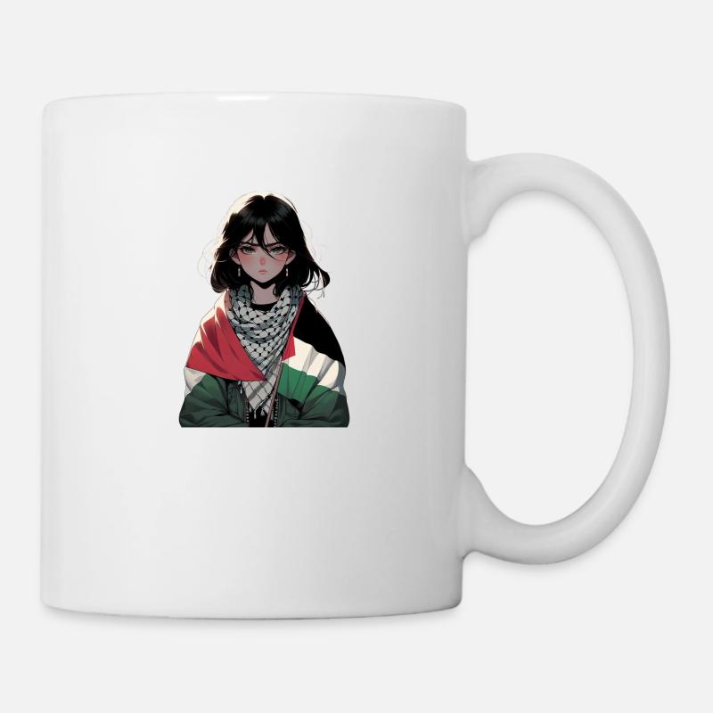 Palästina-Mädchen - Tasse - Weiß