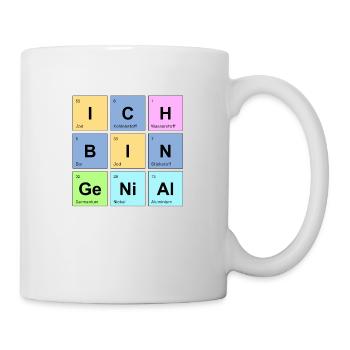 ich bin genial - Chemische Elemente - Tasse - Weiß - Rechts