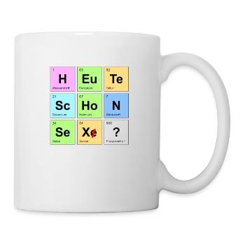 heute schon Sex? - Chemische Elemente - Tasse - Weiß - Rechts