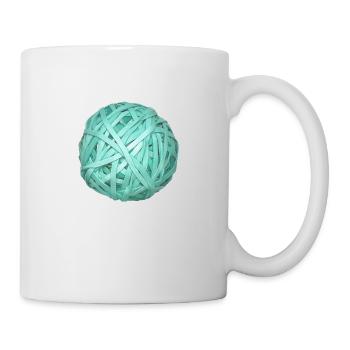 Turquoise Ribbon Ball - Mug - white - Right