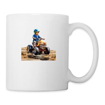 Why do children love pedal vehicles? - Mug - white - Right