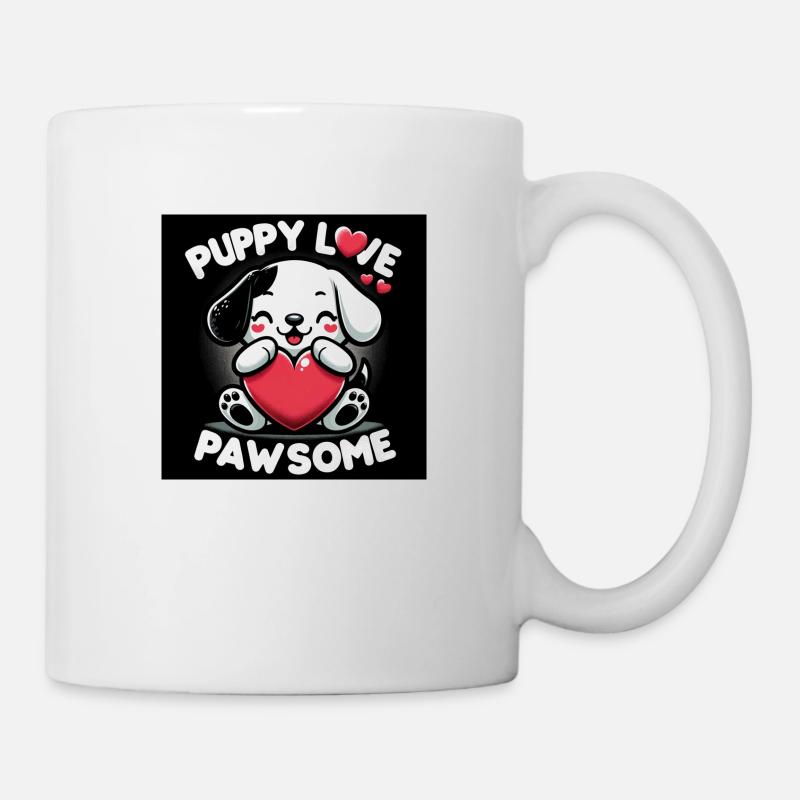 L’amour pur du chiot - Mug blanc - blanc