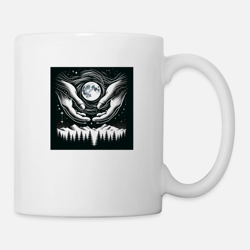 Harmonie au clair de lune - Mug blanc - blanc