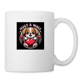 Battements de cœur du chiot - Mug blanc - blanc - Droite