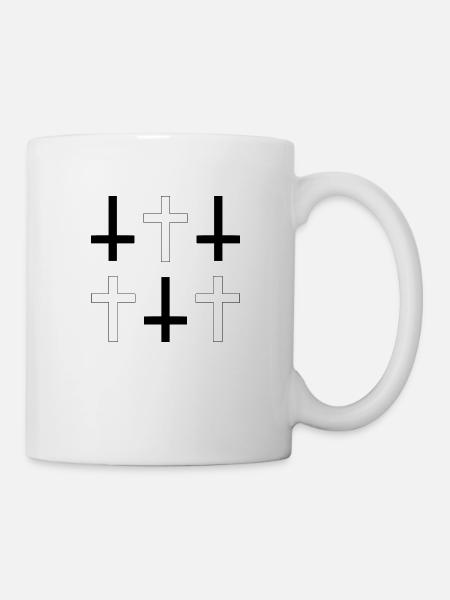 6 crosses - Mug - white
