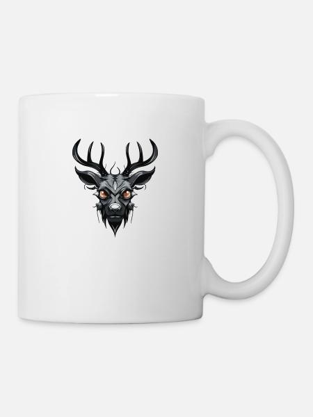 Hirsch - Tasse - Weiß