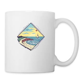 Coastal escape at dusk - Mug - white - Right