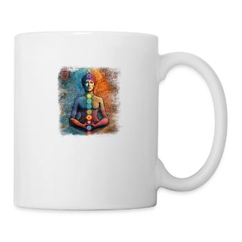 Chakra Mantra Yoga - Tasse - Weiß - Rechts