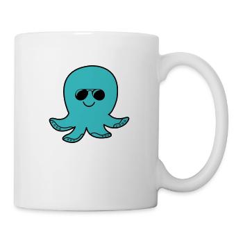 Poulpe Cool - Mug blanc - blanc - Droite