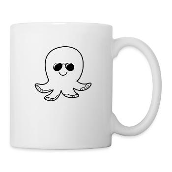 Poulpe Cool - Mug blanc - blanc - Droite