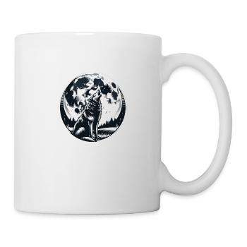 Wolf Silhouette - Mug - white - Right