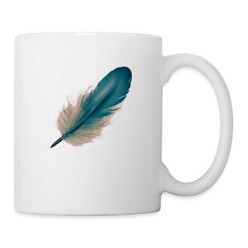 Feder Leichtigkeit - Tasse - Weiß - Rechts