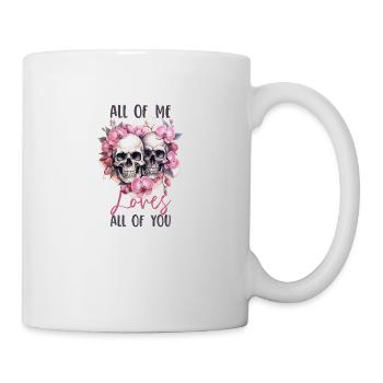 Tout de moi vous aime tous Squelettes de la Saint-Valentin - Mug blanc - blanc - Droite
