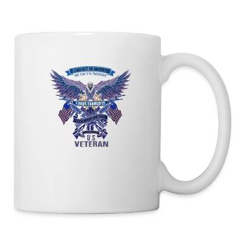 Army War Military Uniform Force Soldier Veteran - Mug - white - Right