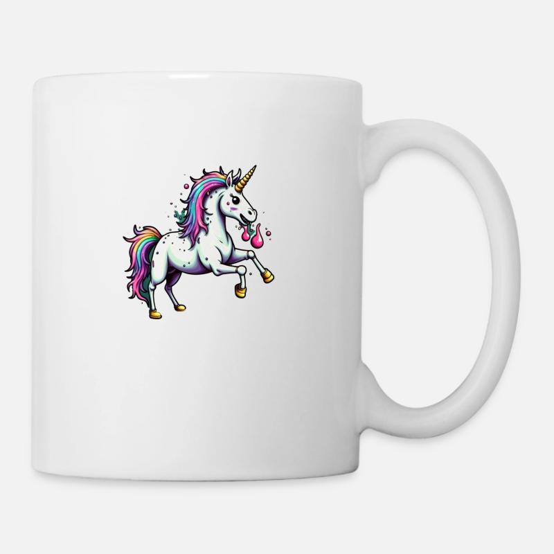 Licorne folle - Mug blanc - blanc