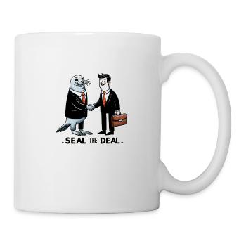 Sceller l’affaire - Mug blanc - blanc - Droite