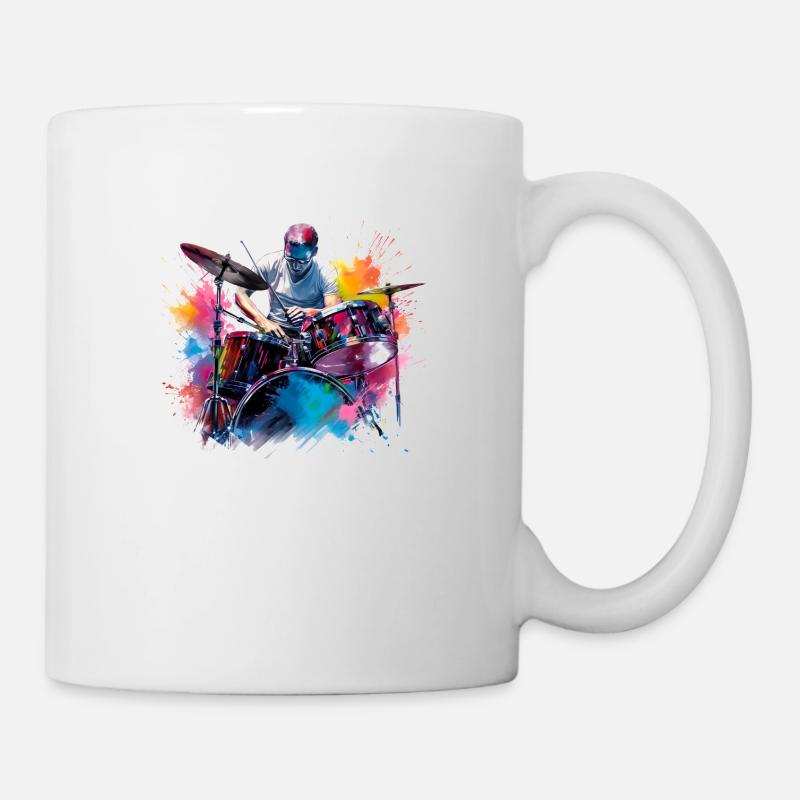 You can learn to play the drums - Mug - white