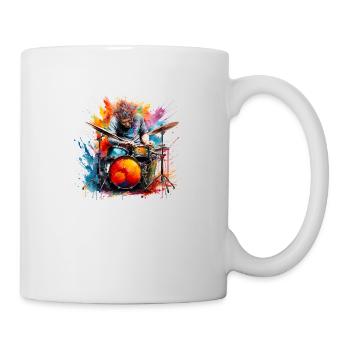 The drummer must have a sense of rhythm - Mug - white - Right