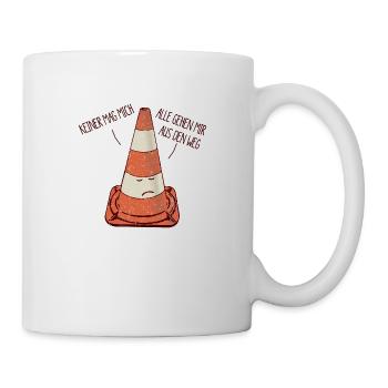 keiner mag mich - alle gehen mir aus den Weg - Tasse - Weiß - Rechts