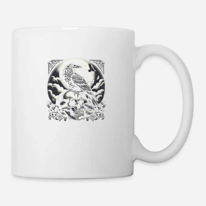 Eclipse of the Corvid - Mug - white