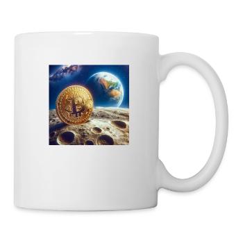 Bitcoin to the moon! - Tasse - Weiß - Rechts