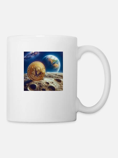 Bitcoin to the moon! - Tasse - Weiß