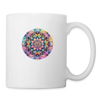 L’élégance de la fleur de couleur - Mug blanc - blanc - Droite