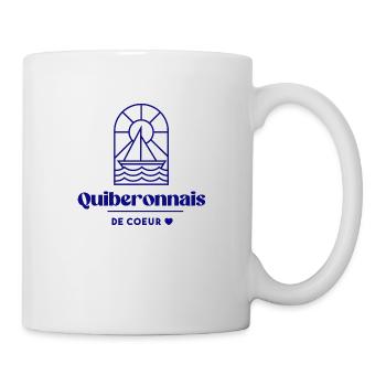 Quiberonnais de coeur Quiberon Bretagne Morbihan - Mug blanc - blanc - Droite
