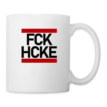 FCK HCKE - Tasse - Weiß - Rechts