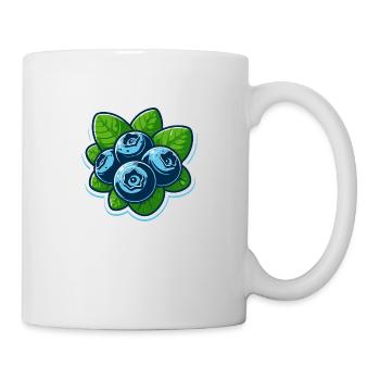 Heidelbeeren Beeren - Tasse - Weiß - Rechts