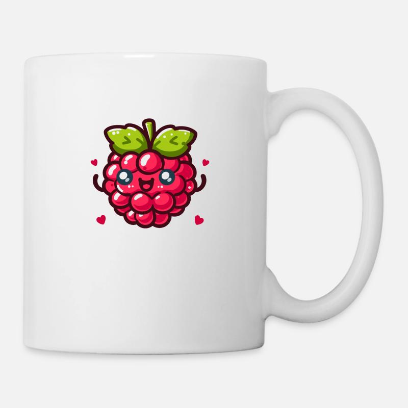 Liebe Himbeere - Tasse - Weiß