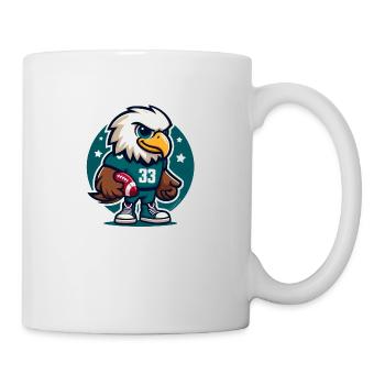 Aigle de football - Mug blanc - blanc - Droite