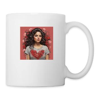 Belle fille - Mug blanc - blanc - Droite