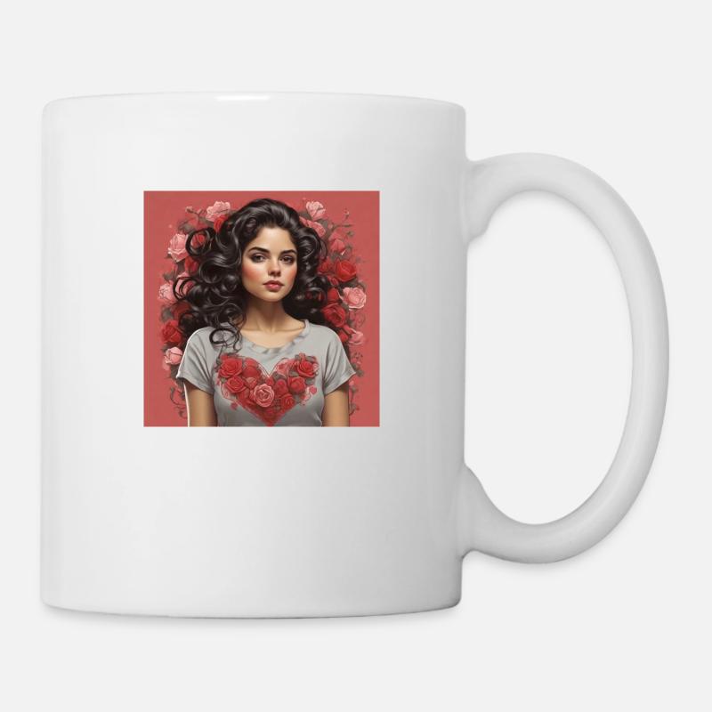 Belle fille - Mug blanc - blanc
