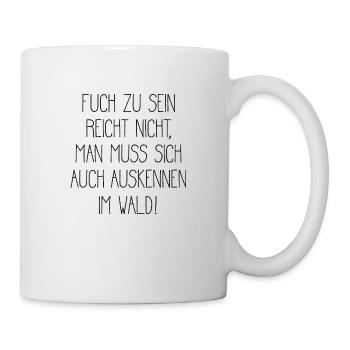 Clever Cool Fox Foxes Saying - Mug - white - Right