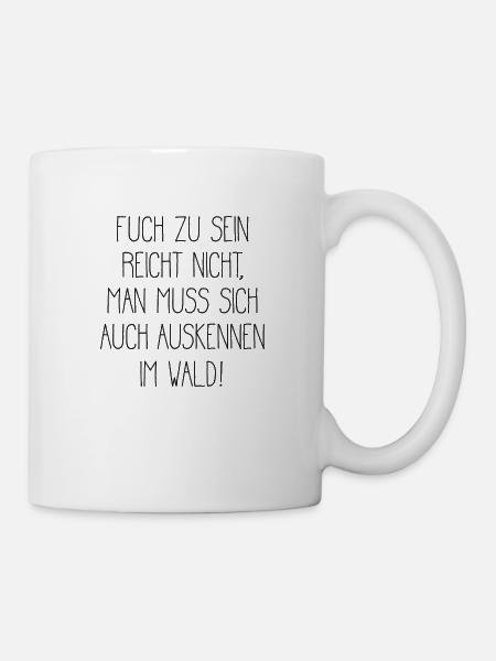 Clever Cool Fox Foxes Saying - Mug - white