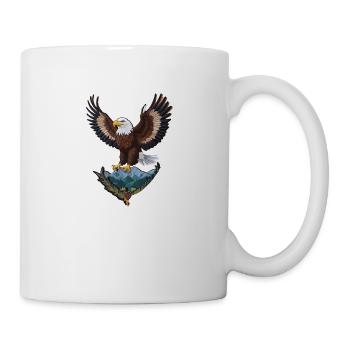 Schöner Weißkopfseeadler - Tasse - Weiß - Rechts