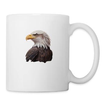 Beau pygargue à tête blanche - Mug blanc - blanc - Droite