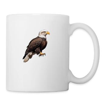 Schöner Weißkopfseeadler - Tasse - Weiß - Rechts