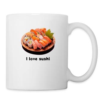 i love sushi - Tasse - Weiß - Rechts