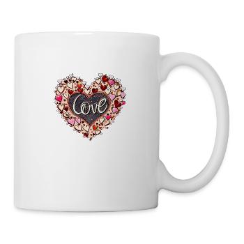 LOVE HERZ - Tasse - Weiß - Rechts