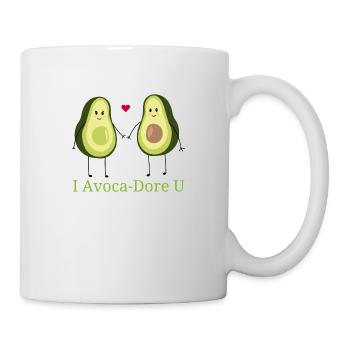 Avocado Liebe - Tasse - Weiß - Rechts