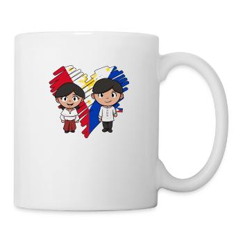 Philippines drapeau philippin fierté je cadeau - Mug blanc - blanc - Droite