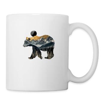 Ours nature - Mug blanc - blanc - Droite