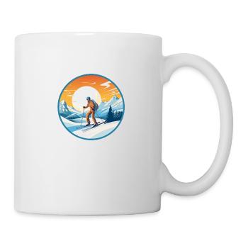 Verschneiter Gipfel - Tasse - Weiß - Rechts