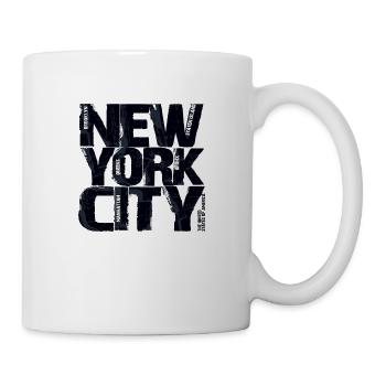 New York City In Black Shades Street Style - Mug - white - Right
