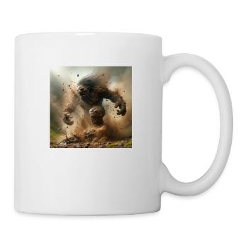 Troll emerging from the earth - Mug - white - Right