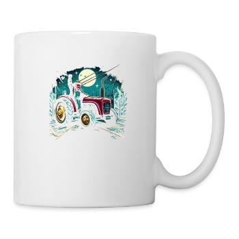 Agriculteur en colère - Mug blanc - blanc - Droite